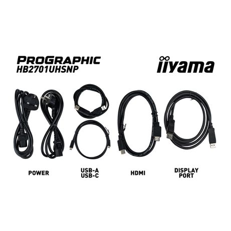 IIYAMA PROGRAPHIC HB2701UHSNP-B1 27" LCD IPS Black 4K Ultra HD HDMI Altavoces - Imagen 20 de 20 IIYAMA PROGRAPHIC HB2701UHSNP-B1 27" LCD IPS Black 4K Ultra HD HDMI Altavoces - Imagen 20 de 20