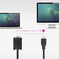 Miniatura 4 de Nanocable Cable Conversor VGA a HDMI M-M 1,8 m