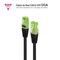 Miniatura 4 de Nanocable Cable RJ45 Cat.6 UTP CCA 3 m Negro