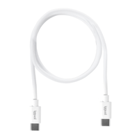 Miniatura 1 de iggual Cable USB-C/USB-C 100 cm blanco Q3.0 3A