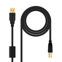 Miniatura 1 de CABLE NC USB 2.0 IMPRESORA HQ 5M M-M NEG