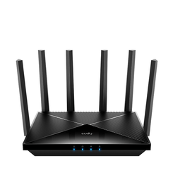 Cudy Router WiFi 7 Dual Band Gigabit BE6500 - Velocidad hasta 1000Mbps - 4 Puertos - 4 Antenas Fijas de 5dBi - Tecnologia MU-MIM