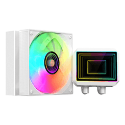 SISTEMA DE REFRIGERACION LIQUIDA MARS GAMING ML-TWO120W 1x120mm ARG 300W TDP COLOR BLANCO