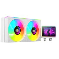 Miniatura 2 de SISTEMA DE REFRIGERACION LIQUIDA MARS GAMING MLVISIONII240W BLANCO 2x120mm ARGB TPD 500W PANTALLA