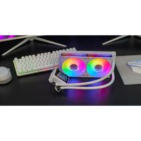 Miniatura 6 de SISTEMA DE REFRIGERACION LIQUIDA MARS GAMING MLVISIONII240W BLANCO 2x120mm ARGB TPD 500W PANTALLA