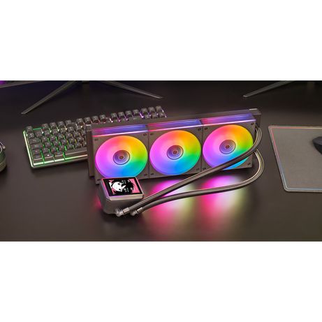 SISTEMA DE REFRIGERACION LIQUIDA MARS GAMING MLVISIONII360 NEGRO 3x120mm ARGB TPD 600W PANTALLA LCD - Imagen 6 de 6 SISTEMA DE REFRIGERACION LIQUIDA MARS GAMING MLVISIONII360 NEGRO 3x120mm ARGB TPD 600W PANTALLA LCD - Imagen 6 de 6