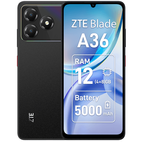 Smartphone ZTE Blade A36 6.75" 4G 4GB/64GB Negro - Imagen 1 de 3 Smartphone ZTE Blade A36 6.75" 4G 4GB/64GB Negro - Imagen 1 de 3