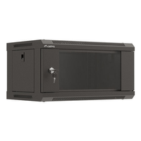 Miniatura 1 de ARMARIO LANBERG MURAL RACK 19" 4U 540X350 FLAT PACK NEGRO PUERTA CRISTAL