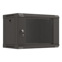 Miniatura 1 de ARMARIO LANBERG MURAL RACK 19" 6U 540X350 FLAT PACK NEGRO PUERTA CRISTAL