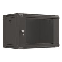 Miniatura 2 de ARMARIO LANBERG MURAL RACK 19" 6U 540X350 FLAT PACK NEGRO PUERTA CRISTAL
