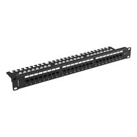 Miniatura 3 de PATCH PANEL LANBERG 24 PUERTOS 1U 19" CAT.6 UTP CON ORGANIZADOR CABLES NEGRO