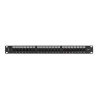 Miniatura 4 de PATCH PANEL LANBERG 24 PUERTOS 1U 19" CAT.6 UTP CON ORGANIZADOR CABLES NEGRO