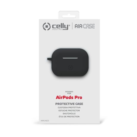 CELLY FUNDA DE SILICONA ESTUCHE AIRPODS PRO NEGRA - Imagen 5 de 6 CELLY FUNDA DE SILICONA ESTUCHE AIRPODS PRO NEGRA - Imagen 5 de 6