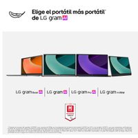 Miniatura 11 de PORTATIL LG GRAM, 14ZD90T-G.AX88BB CORE ULTRA 7 255H, 16GB, 1 TB SSD, 14" WUXGA, FREEDOS
