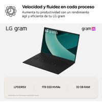 Miniatura 9 de PORTATIL LG GRAM 16ZD90T-G.AX88B ULTRA 7-255H 32GB 1TB SSD 16" WQXGA FREEDOS