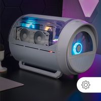Miniatura 10 de Caja MARS GAMING  MC-CYLONW RGB Blanco Incluye Fuente