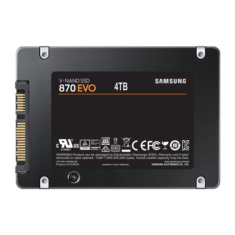 SAMSUNG 870 EVO SSD 4000GB 2.5" 560MB/s 6Gbit/s Serial ATA III - Imagen 2 de 8 SAMSUNG 870 EVO SSD 4000GB 2.5" 560MB/s 6Gbit/s Serial ATA III - Imagen 2 de 8
