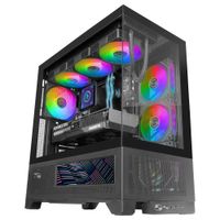 Miniatura 3 de CAJA ATX SEMITORRE MARS GAMING MCLCDX NEGRO CRISTAL TEMPLADO CONTINUO LCD GPU 425mm 3x2.5 o 3x3.5