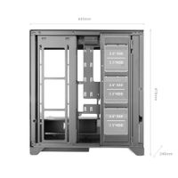 Miniatura 11 de CAJA ATX SEMITORRE MARS GAMING MCLCDX NEGRO CRISTAL TEMPLADO CONTINUO LCD GPU 425mm 3x2.5 o 3x3.5