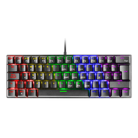 Miniatura 1 de TECLADO MECANICO ULTRA COMPACTO MARS GAMING MK60 ITALIANO BLACK SWITCH MARRON PR DE 100Hz