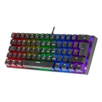Miniatura 3 de TECLADO MECANICO ULTRA COMPACTO MARS GAMING MK60 ITALIANO BLACK SWITCH MARRON PR DE 100Hz