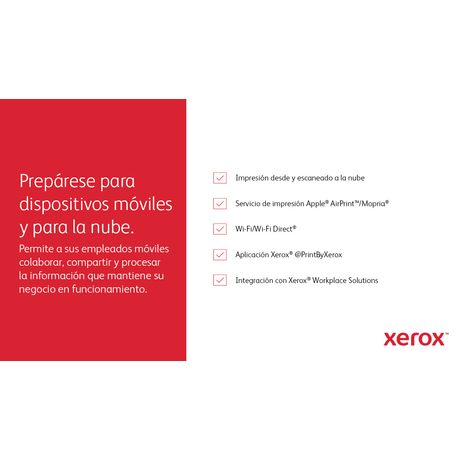 XEROX VersaLink VersaLink B415 A4 47ppm Copia/impresión/escaneado/fax a doble cara PS3 PCL5e/6 2 bandejas 650 hojas Laser Dúplex - Imagen 31 de 33 XEROX VersaLink VersaLink B415 A4 47ppm Copia/impresión/escaneado/fax a doble cara PS3 PCL5e/6 2 bandejas 650 hojas Laser Dúplex - Imagen 31 de 33