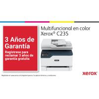 Miniatura 11 de XEROX  Xerox C235 A4 22 ppm Inalámbrica Copia/impresión/escaneado/fax PS3 PCL5e/6 ADF 2 bandejas Total 251 hojas  Laser Wifi Dúplex