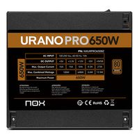 Miniatura 9 de Fuente Alimentación 650W NOX Urano PRO 650W Bronze 80 PLUS Bronze  Negro