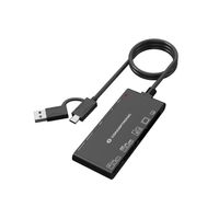Miniatura 2 de CARD READER EXTERNO CONCENTRONIC BIAN010B USB-C Y USB-A SD, SDHC, SDXC, Micro SD, MMC,MS, CF, XD