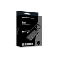 Miniatura 5 de CARD READER EXTERNO CONCENTRONIC BIAN010B USB-C Y USB-A SD, SDHC, SDXC, Micro SD, MMC,MS, CF, XD