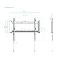 Miniatura 7 de SOPORTE FIJO TOOQ PARED PANTALLAS 32-70 NEGRO