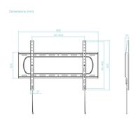 Miniatura 7 de SOPORTE FIJO TOOQ PARED PANTALLAS 37-80 NEGRO