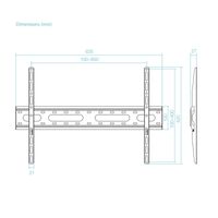 Miniatura 7 de SOPORTE FIJO TOOQ PARED PANTALLAS 37-80 NEGRO