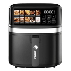 Fagor Naturfry Luxe Sencillo 8 L Independiente 2200 W Freidora de aire caliente Negro Plata Fagor Naturfry Luxe Sencillo 8 L Independiente 2200 W Freidora de aire caliente Negro Plata