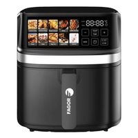 Miniatura 2 de Fagor Naturfry Luxe Sencillo 8 L Independiente 2200 W Freidora de aire caliente Negro  Plata