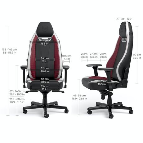 Noblechairs LEGEND Silla Gaming Black/White/Red - Imagen 6 de 7 Noblechairs LEGEND Silla Gaming Black/White/Red - Imagen 6 de 7