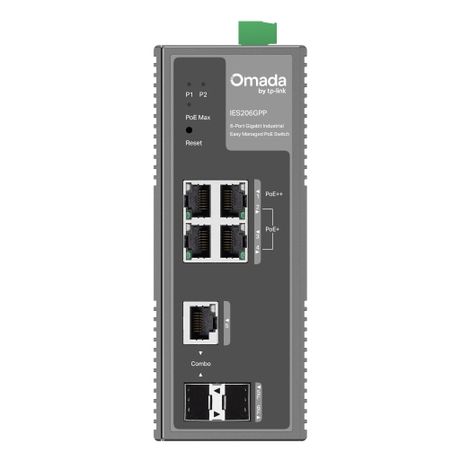 SWITCH GESTIONABLE L2 TP-LINK IES206GPP 4xGb (1xPoE++ 3xPoE+) 1xRJ45/SFP Gb 1xSFP Gb 120W DISE??O - Imagen 3 de 5 SWITCH GESTIONABLE L2 TP-LINK IES206GPP 4xGb (1xPoE++ 3xPoE+) 1xRJ45/SFP Gb 1xSFP Gb 120W DISE??O - Imagen 3 de 5
