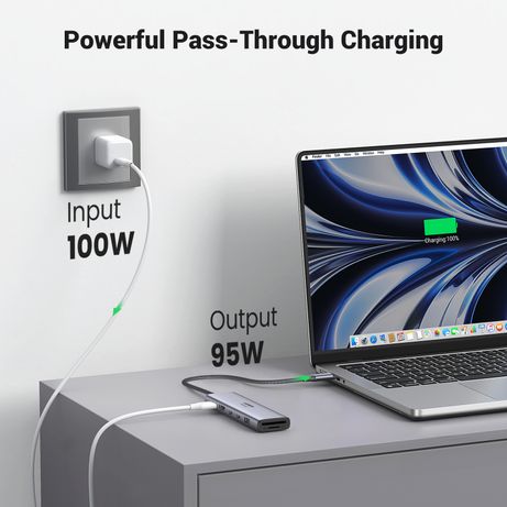 HUB UGREEN 7 IN 1 HDMI 2 X USB C 3.2 /1 USB-A 3.2 +SD/ TF+PD - Imagen 5 de 7 HUB UGREEN 7 IN 1 HDMI 2 X USB C 3.2 /1 USB-A 3.2 +SD/ TF+PD - Imagen 5 de 7