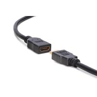 Miniatura 5 de Cable alargador HDMI de alta velocidad  tipo A M/F  5.0m  w/Ethernet  Full HD 60p  dorado  negro