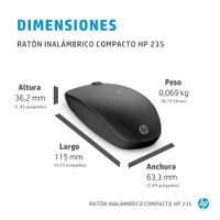 Miniatura 5 de HP 235 SLIM WIRELESS MOUSE