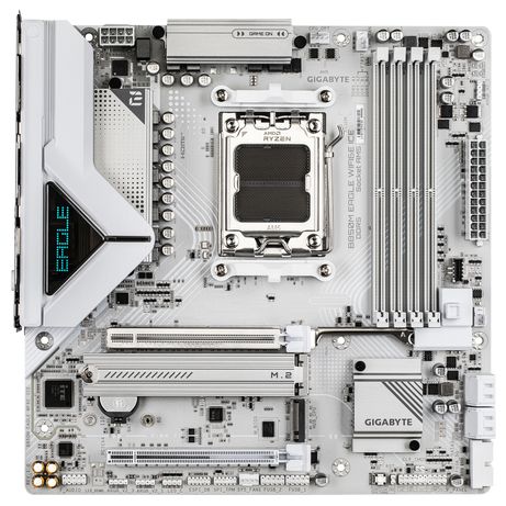 Placa AMD GIGABYTE B850M EAGLE WIFI6E ICE Placa Base – Procesadores AMD Ryzen serie 9000, VRM digital de 8+2+2 fases, hasta 8200 MHz DDR5 (OC), - Imagen 3 de 5 Placa AMD GIGABYTE B850M EAGLE WIFI6E ICE Placa Base – Procesadores AMD Ryzen serie 9000, VRM digital de 8+2+2 fases, hasta 8200 MHz DDR5 (OC), - Imagen 3 de 5