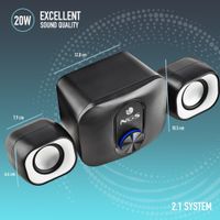 Miniatura 6 de ALTAVOCES 2.1 NGS MINI COMET USB 20W COLOR NEGRO