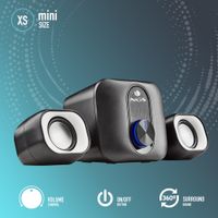 Miniatura 7 de ALTAVOCES 2.1 NGS MINI COMET USB 20W COLOR NEGRO