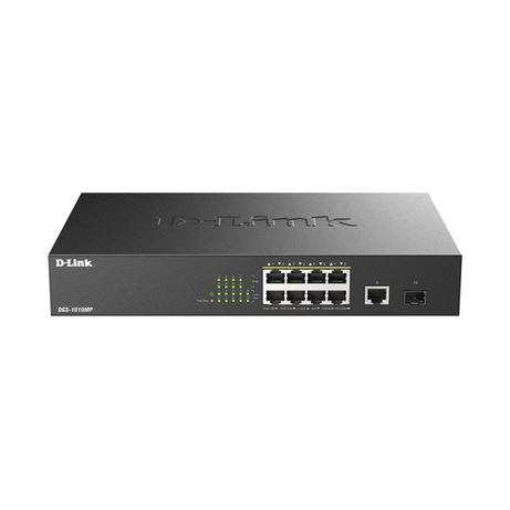 D-Link DGS-1010MP/E Switch 8xG PoE 1xG Up 1xG SFP - Imagen 1 de 5 D-Link DGS-1010MP/E Switch 8xG PoE 1xG Up 1xG SFP - Imagen 1 de 5
