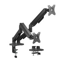 Miniatura 2 de AISENS Soporte de Mesa Eco Contrapeso Giratorio e Inclinable para Monitor TV 9KG  3 Pivotes  2 Brazos  de 17  32   Negro