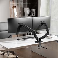 Miniatura 6 de AISENS Soporte de Mesa Eco Contrapeso Giratorio e Inclinable para Monitor TV 9KG  3 Pivotes  2 Brazos  de 17  32   Negro