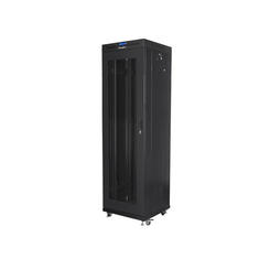 ARMARIO LANBERG RACK 19" 42U 600X600 FLAT PACK V2 PUERTA MESH CON LCD NEGRO