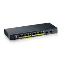 Miniatura 3 de ZYXEL GS1900-10HP  8-PORT GBE L2 POE SMART SWITCH   2 SFP SLOTS       802.3AT  DESKTOP  FANLESS  70 WATT
