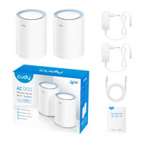 Miniatura 6 de CUDY AC1200 Pack 2 Sistema Wi-Fi Mesh (Wi-Fi en malla) Doble banda (2,4 GHz / 5 GHz) Wi-Fi 5