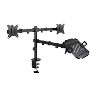Miniatura 1 de Tooq DB1202TN-B Soporte mesa 2 pantallas+ portatil